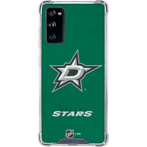 NHL Dallas Stars Distressed Galaxy S20 FE Clear Case